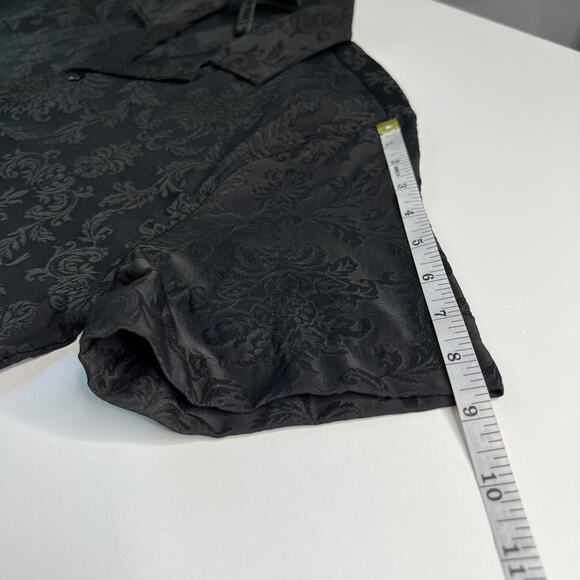 Hello Kitty 50th Anniversary Forever21 Black Y2K Pop Shirt Button Down Size S - Picture 12 of 14